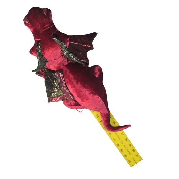 Douglas Red and Gold Dragon Plushie - Picture 9 of 10